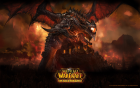 Wallpaper World of Warcraft - Deathwing & Cataclysm.